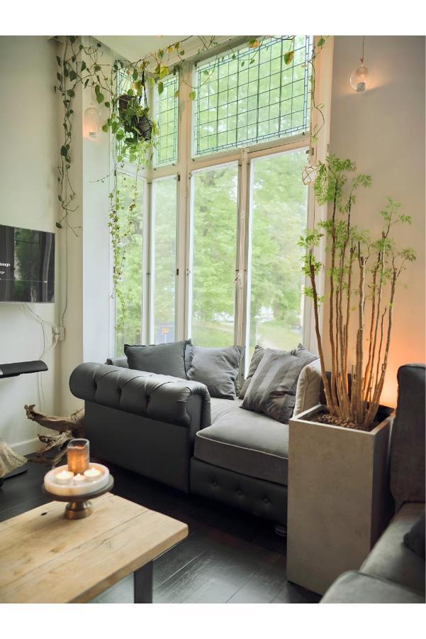Lovely, 1898 Jugendstil Design Apartment, Old Haarlem City Centre, Fully Renovated With Parkview Near Amsterdam And Zandvoort, Bloemendaal Beach ภายนอก รูปภาพ